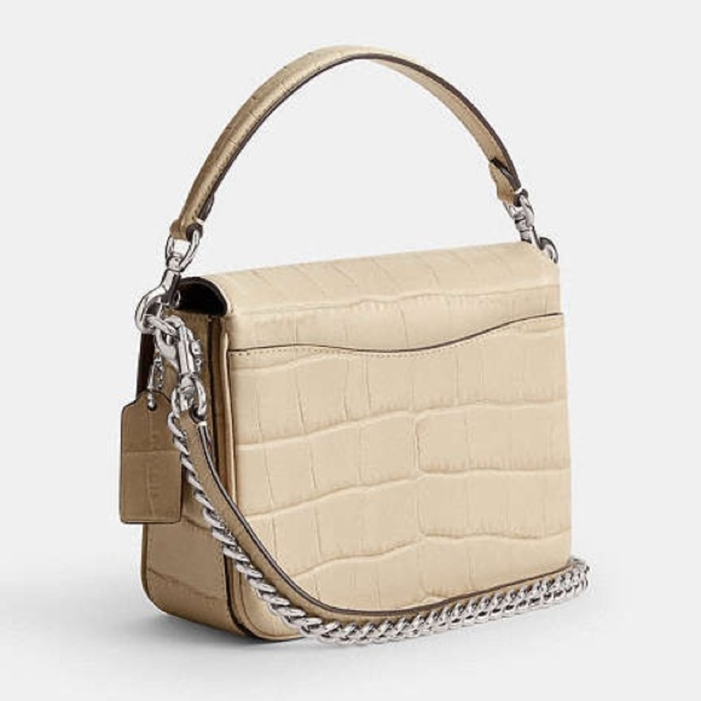 Coach Cassie Crossbody Croc Leather Bag NWT - Picture 8 of 8